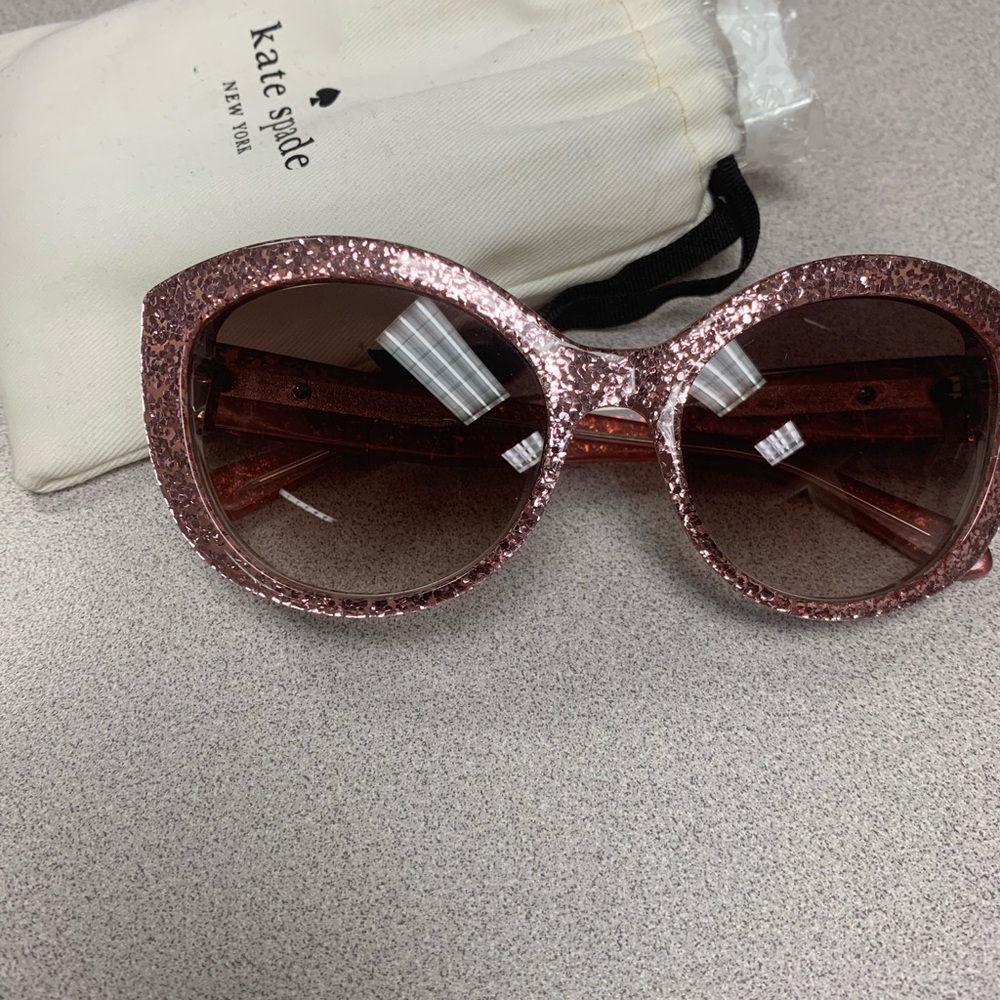 Kate Spade Pink Glitter Sunglasses